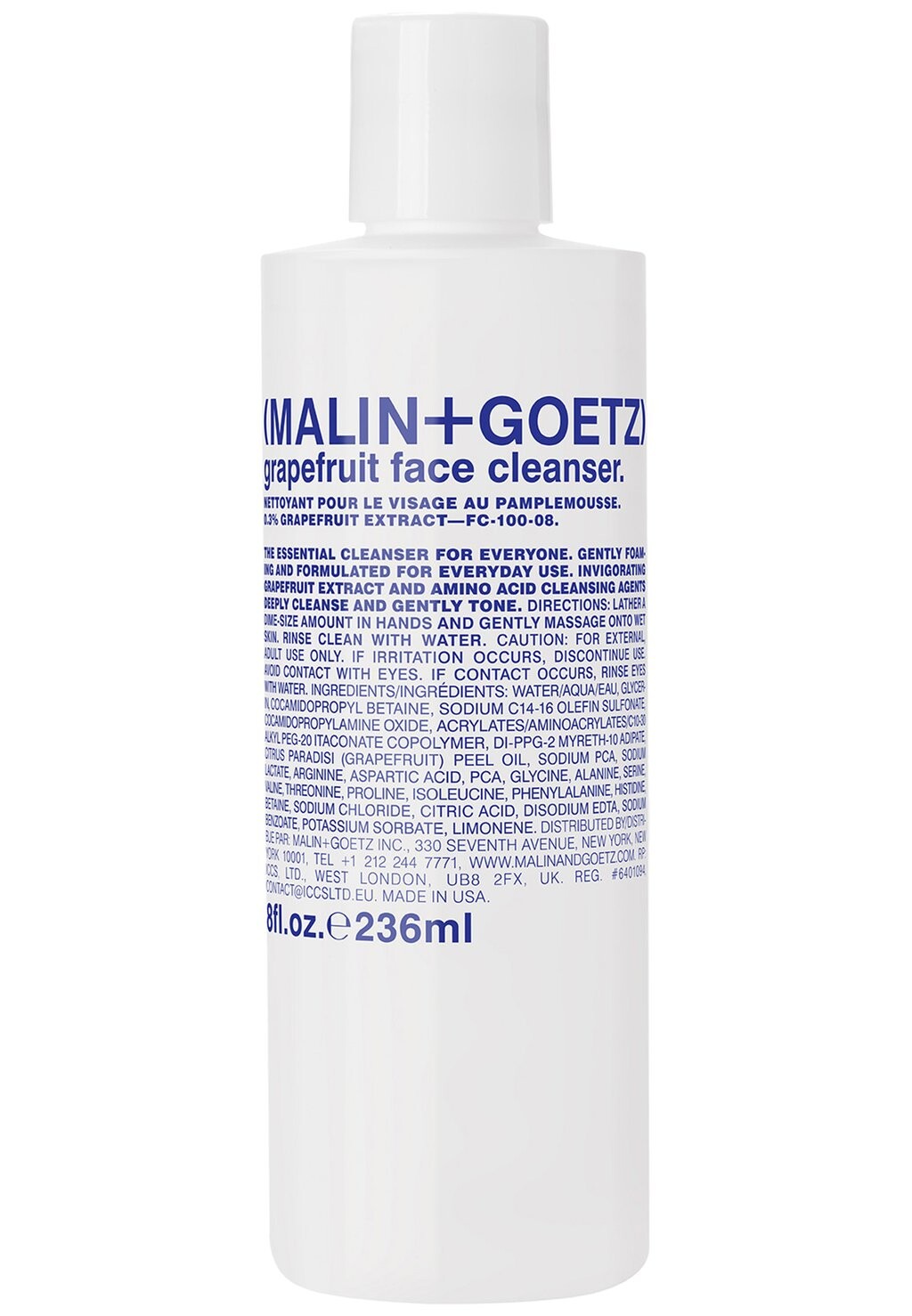 

Очищение лица REINIGUNGSGEL GRAPEFRUIT FACE MALIN+GOETZ