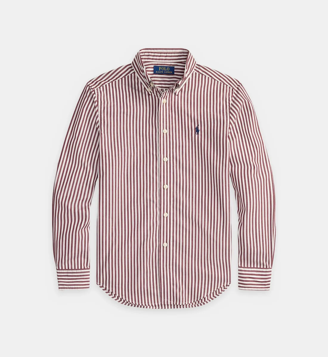 Прямая рубашка в полоску POLO RALPH LAUREN, белый