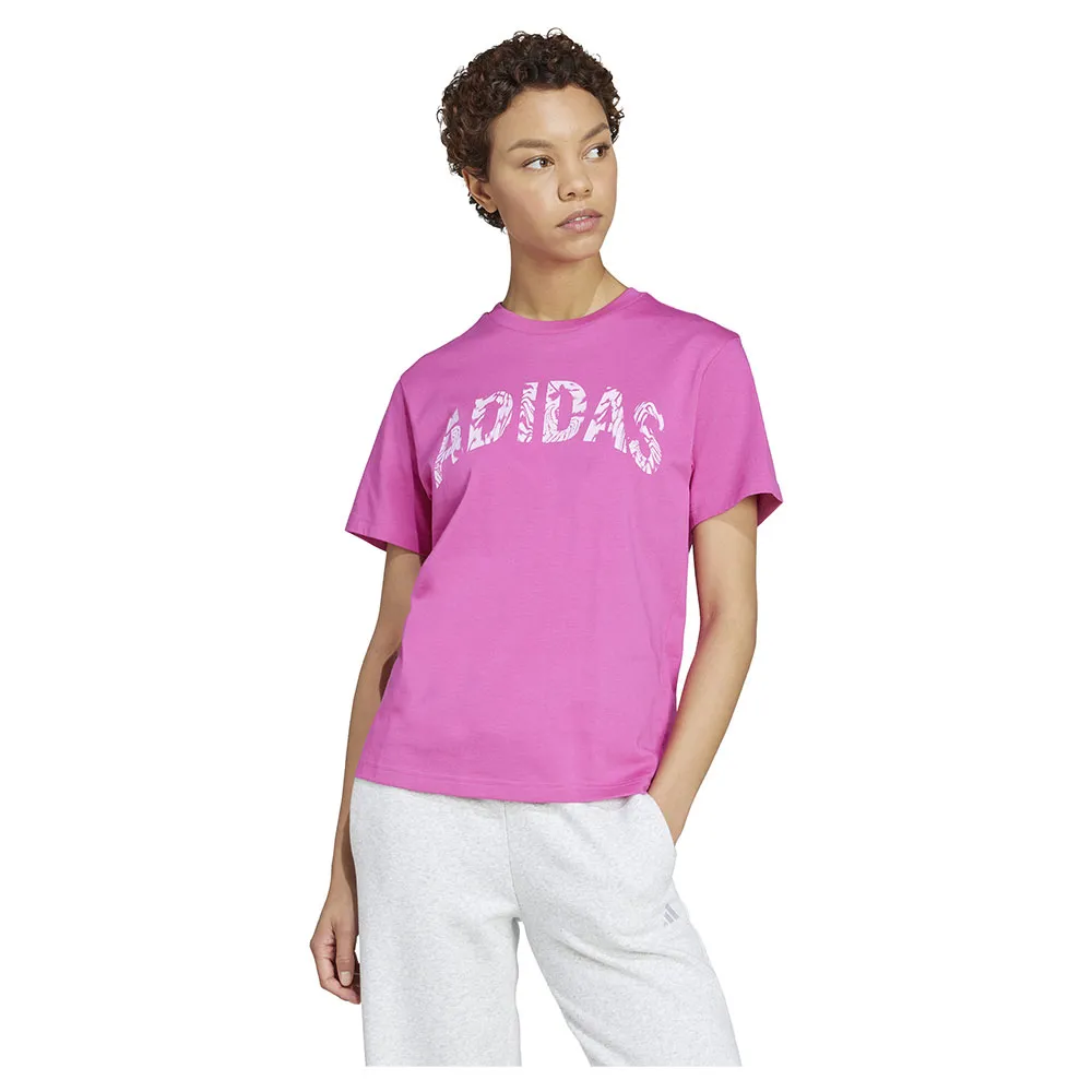 

Футболка с коротким рукавом adidas Camo Graphic, розовый