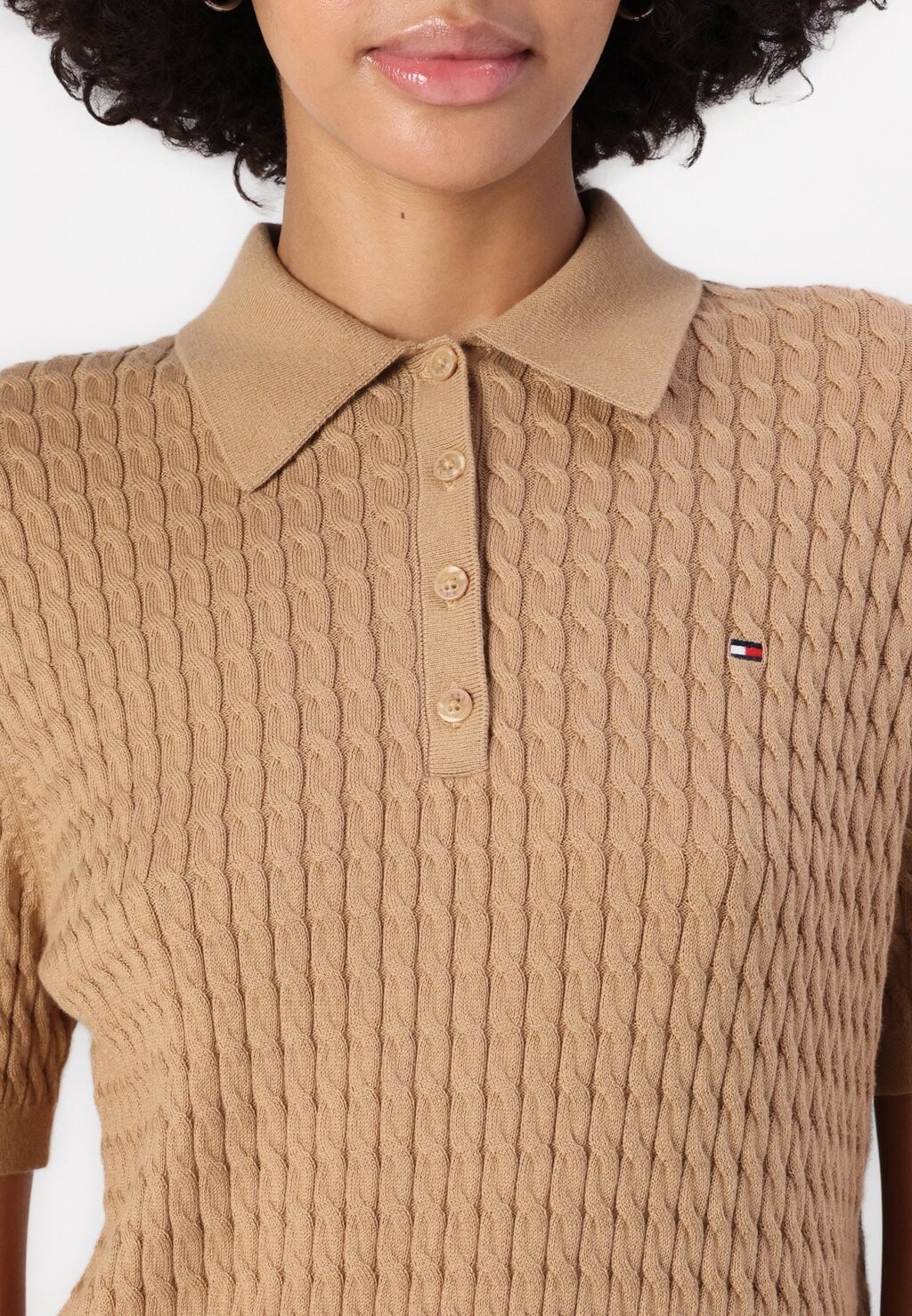 

Рубашка поло Tommy Hilfiger, бежевый