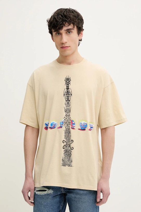 

Хлопковая футболка T-BOX T-R2 Diesel, бежевый