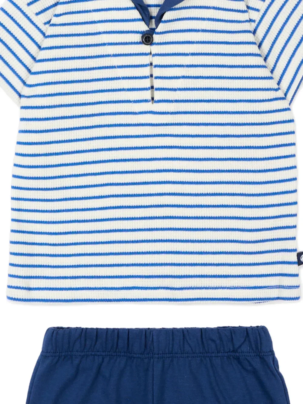 Комплект из футболки и шорт (два предмета) Petit Bateau, синий — фото 3