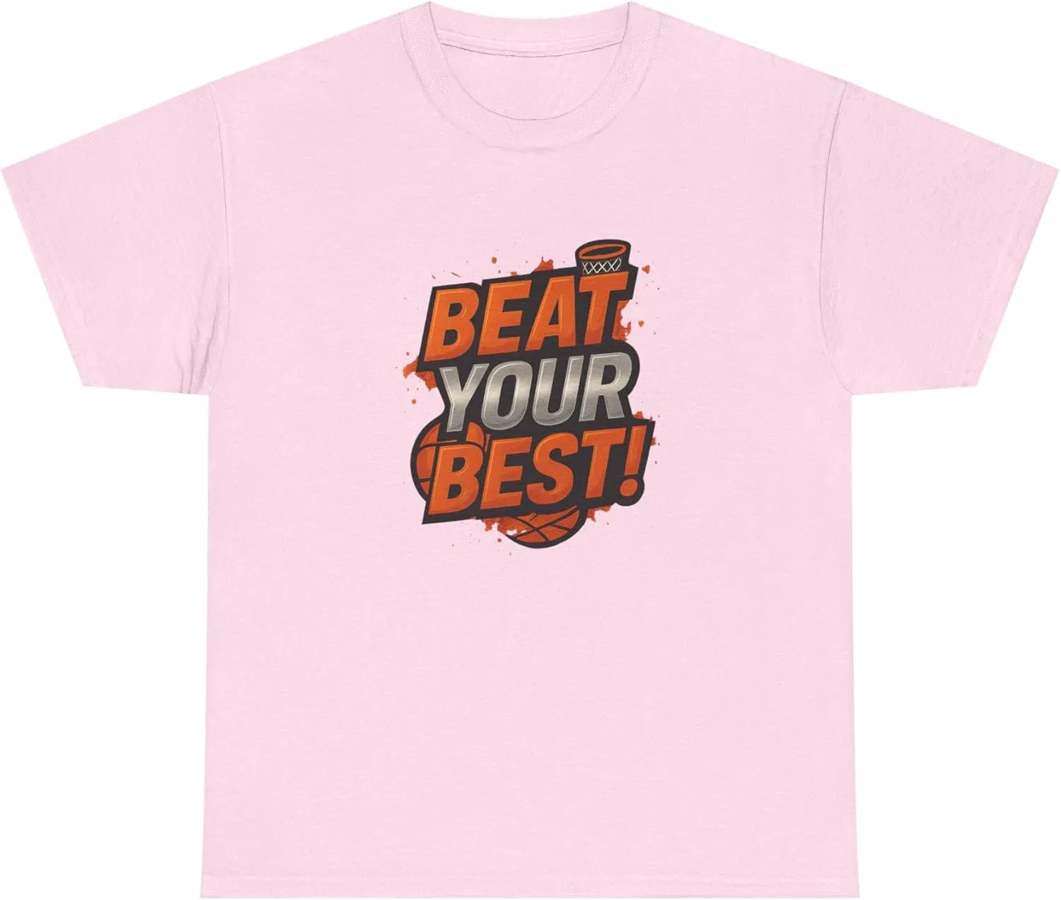 Футболка Unisex Heavy Cotton Tee, бренд GENERIC, цвет Light Pink