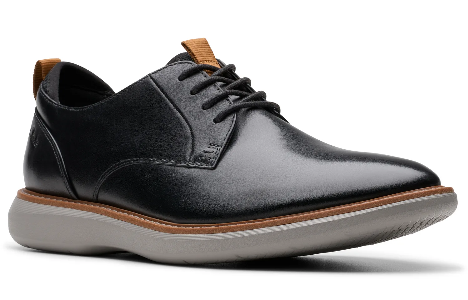 Clarks Мужские повседневные туфли из коровьей кожи черные — фото 2