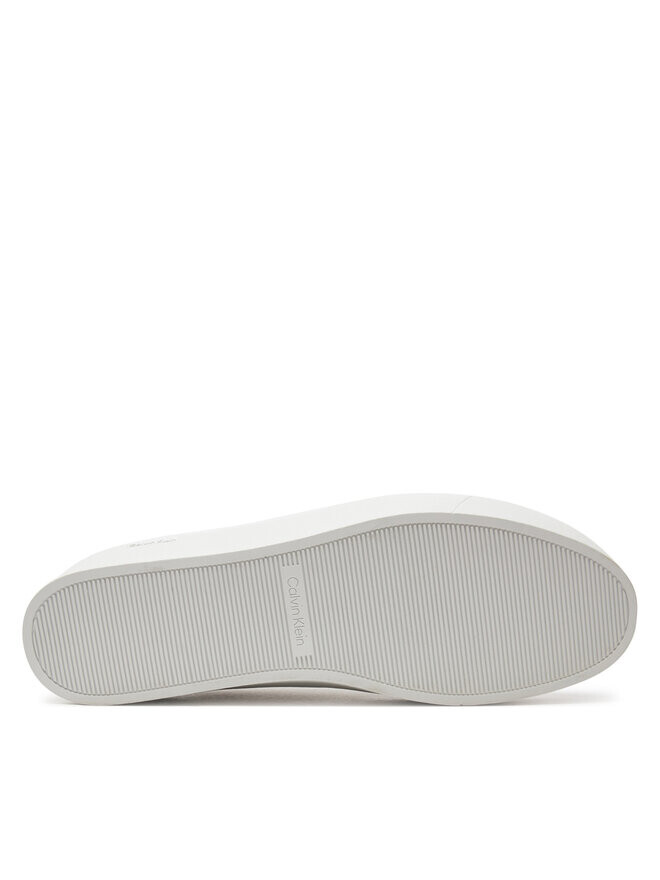 Кроссовки Calvin Klein Flatform Cup Lace Up Epi Mono HW0HW01911, бежевый — фото 4