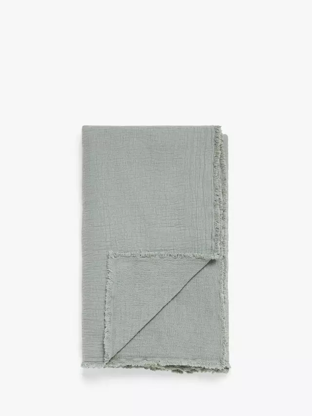 

Покрывало John Lewis Washed Cotton, цвет sage