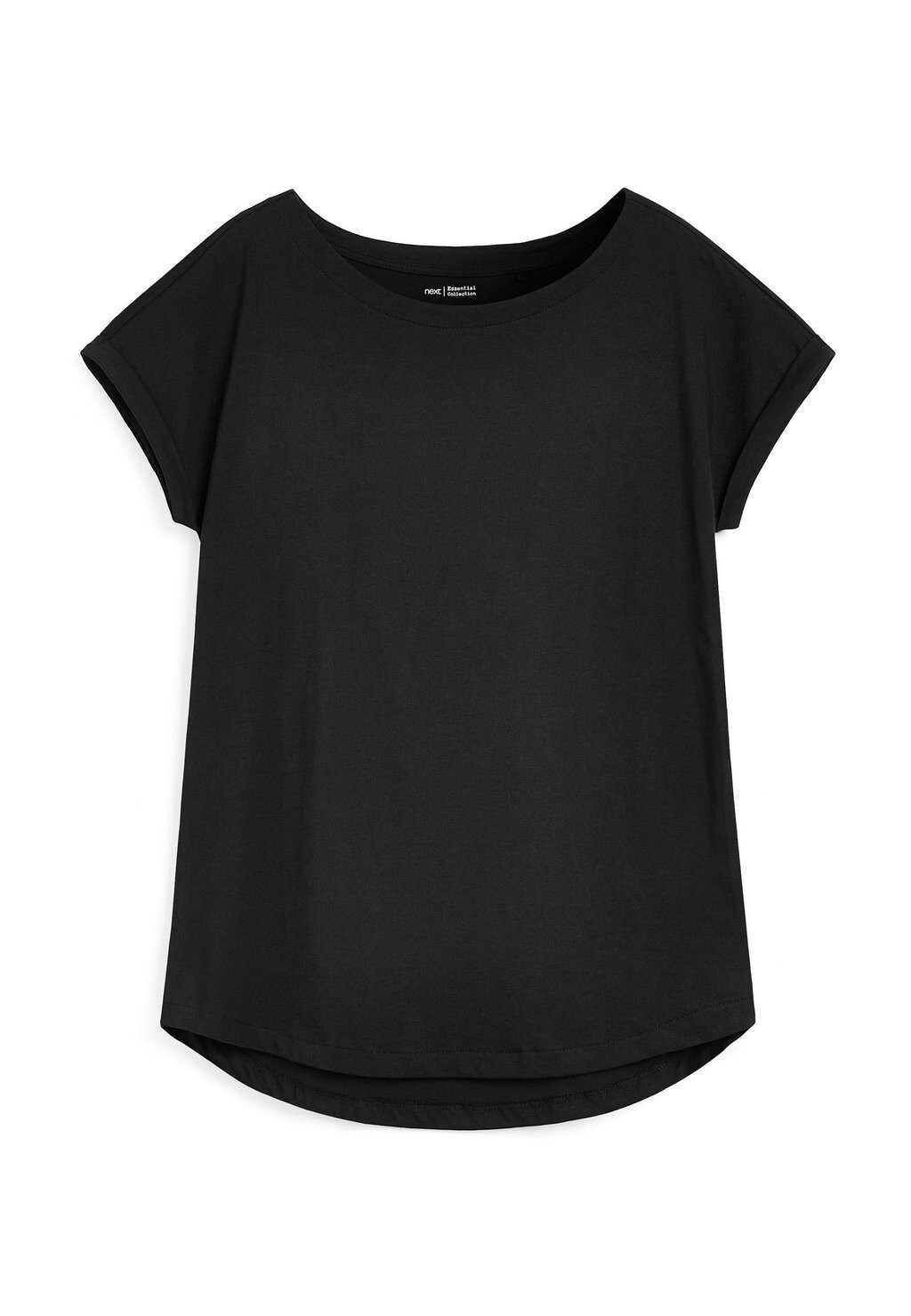 Базовая футболка Cap Sleeve T-Shirt Next, черная — фото 4