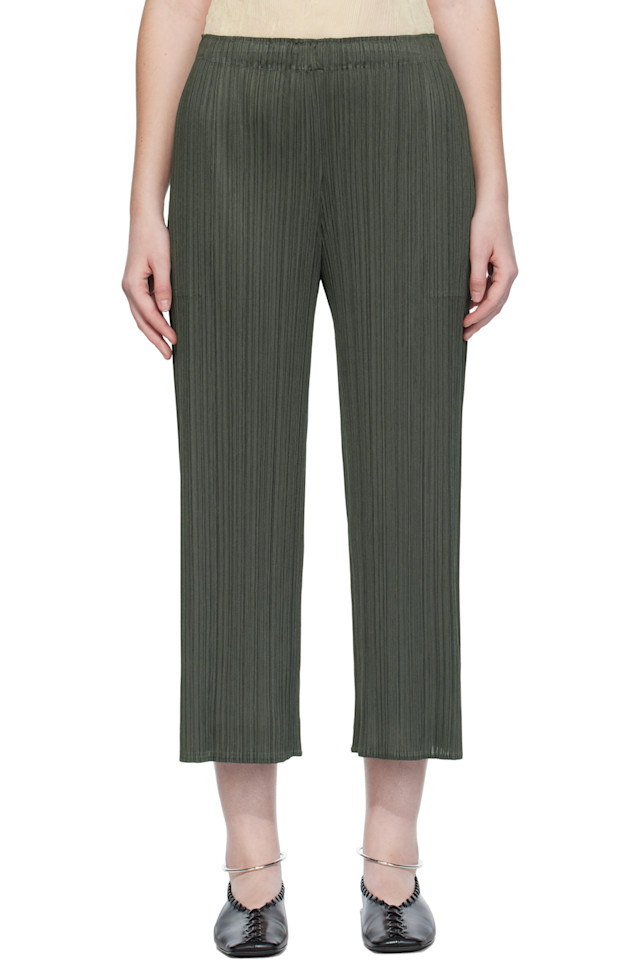 

Pleats Please Issey Miyake Серые ежемесячные цвета июньские брюки