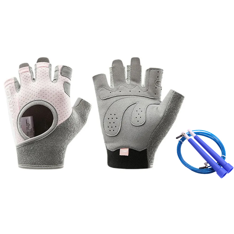 

Фитнес-перчатки Li-Ning, li-ning glove cherry blossom розовый+steel wire jump rope синий