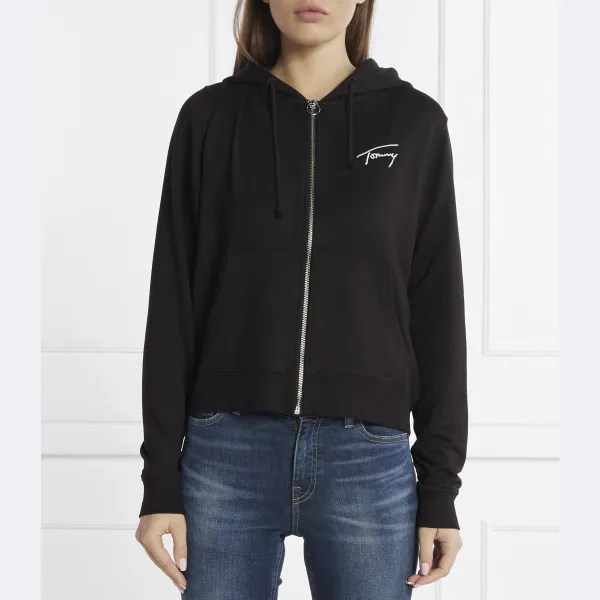 

Фирменный свитшот обычного кроя Tommy Hilfiger, черный