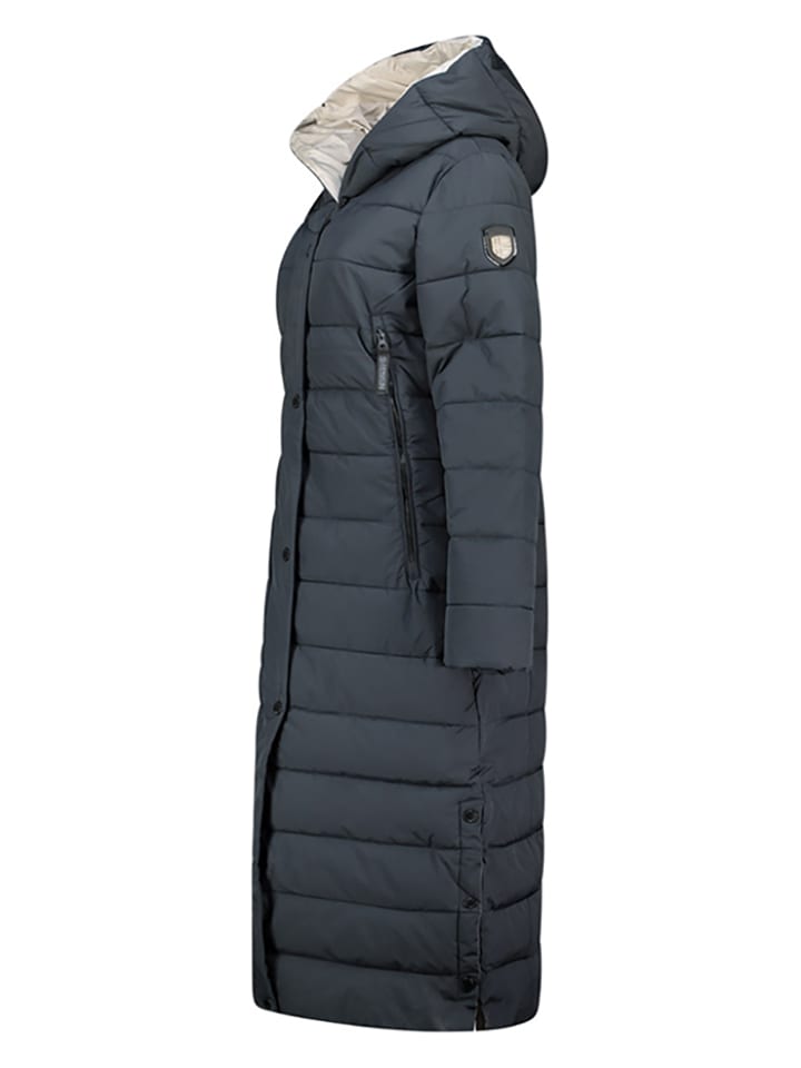 Стеганое пальто Констанция темно-синего цвета Geographical Norway — фото 3