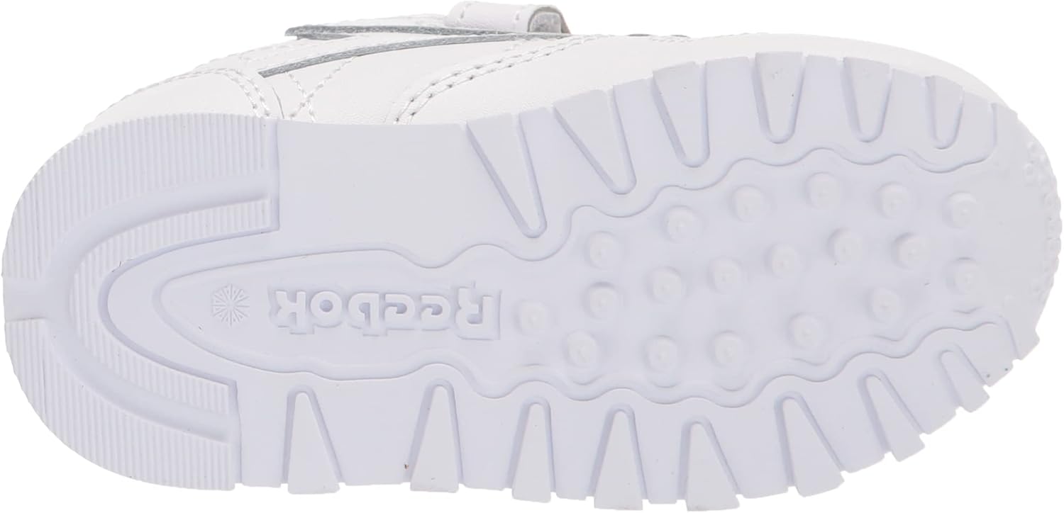 Детские кроссовки Reebok Classic Leather, белый/синий/угольный — фото 4