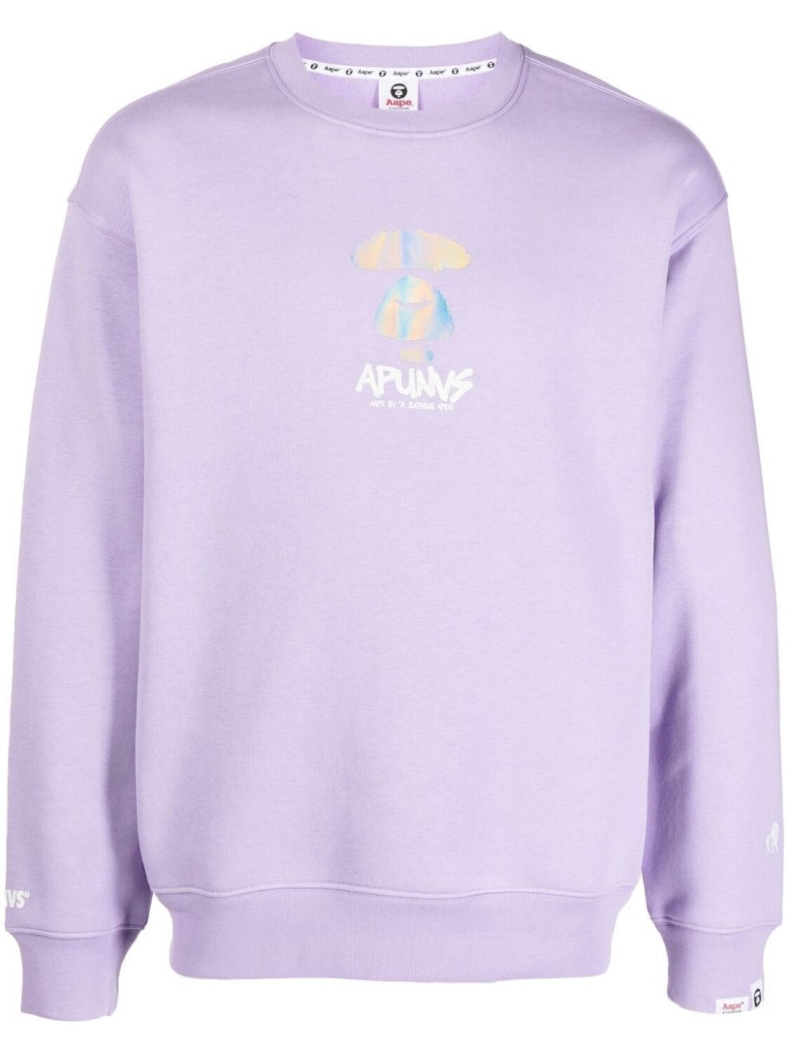 

Толстовка с логотипом AAPE BY *A BATHING APE, фиолетовый