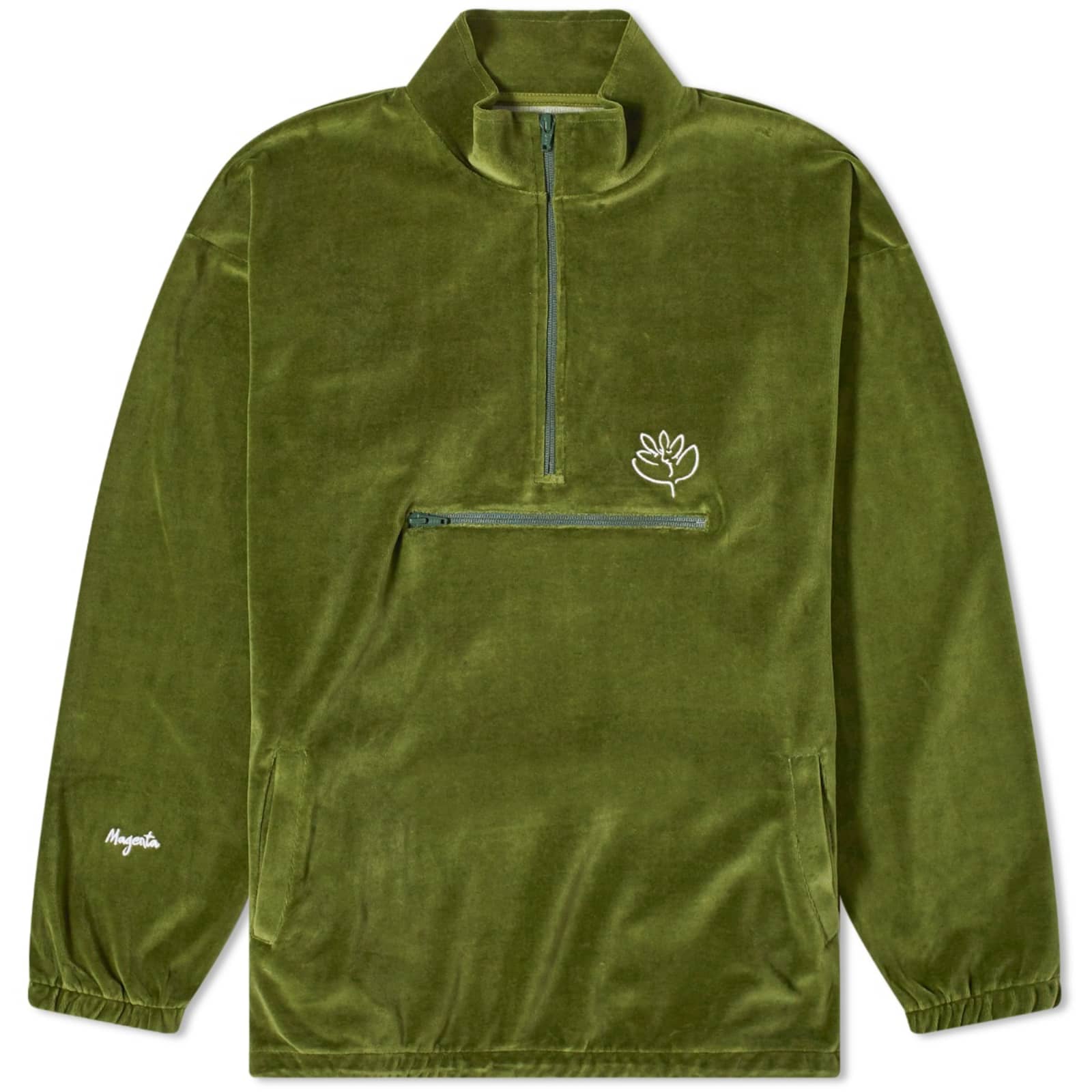 

Куртка Magenta Dimanche Velour Half Zip, цвет Forest Green