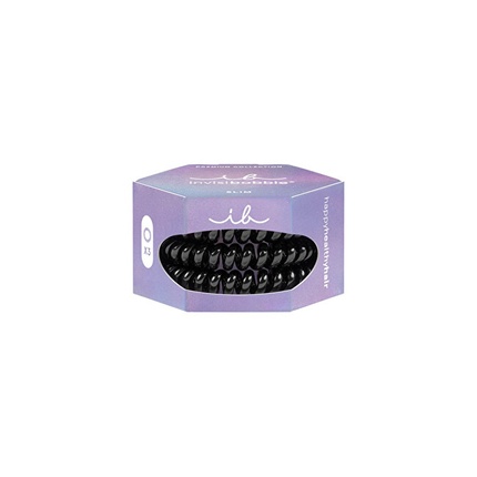 

Тонкая резинка для волос премиум-класса True Black, 3 шт Invisibobble