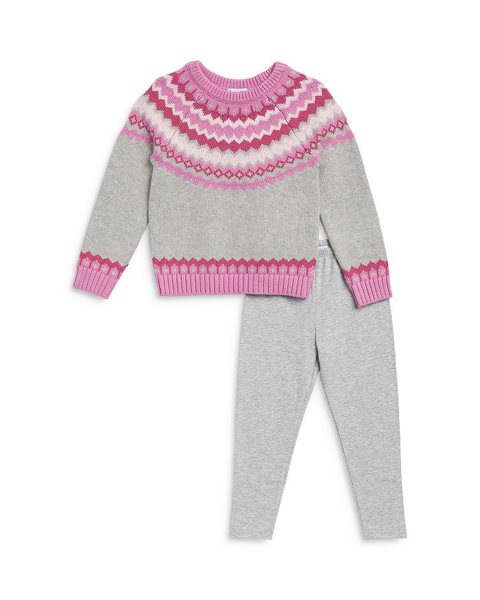 

Комплект из свитера и леггинсов Fair Isle Fun для девочек - Little Kid Splendid, розовый