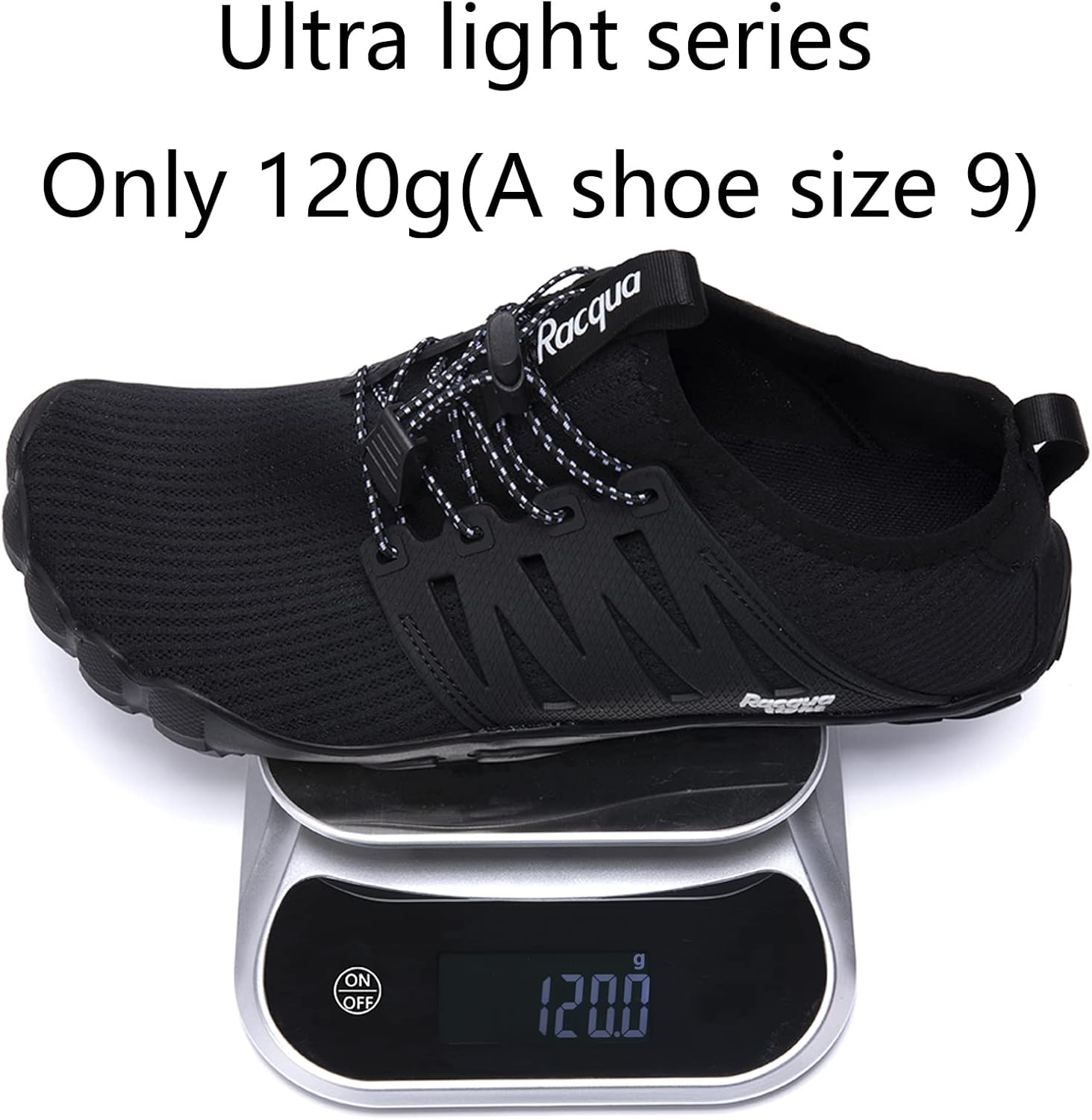 Кроссовки Racqua EVA Sole Ultra Light для мужчин и женщин, черный — фото 2