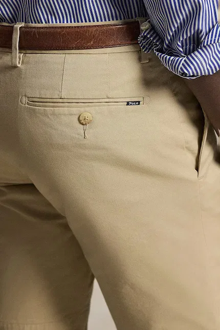 Шорты хлопковые Chino Polo Ralph Lauren, коричневый — фото 4