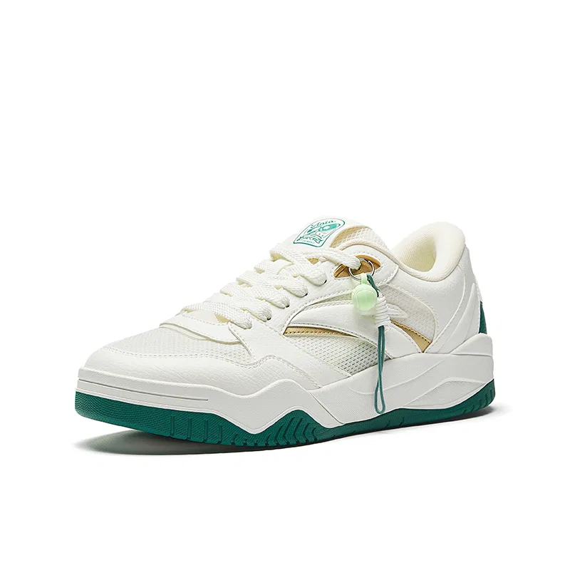 Кроссовки низкие для скейтбординга ANTA Ivory White/Metal Gold/Malachite Green — фото 3