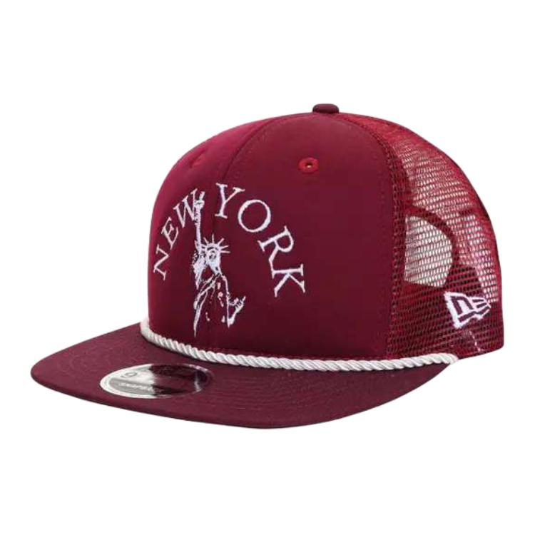 

New Era Бейсболка унисекс тёмно-красная, Dark Red