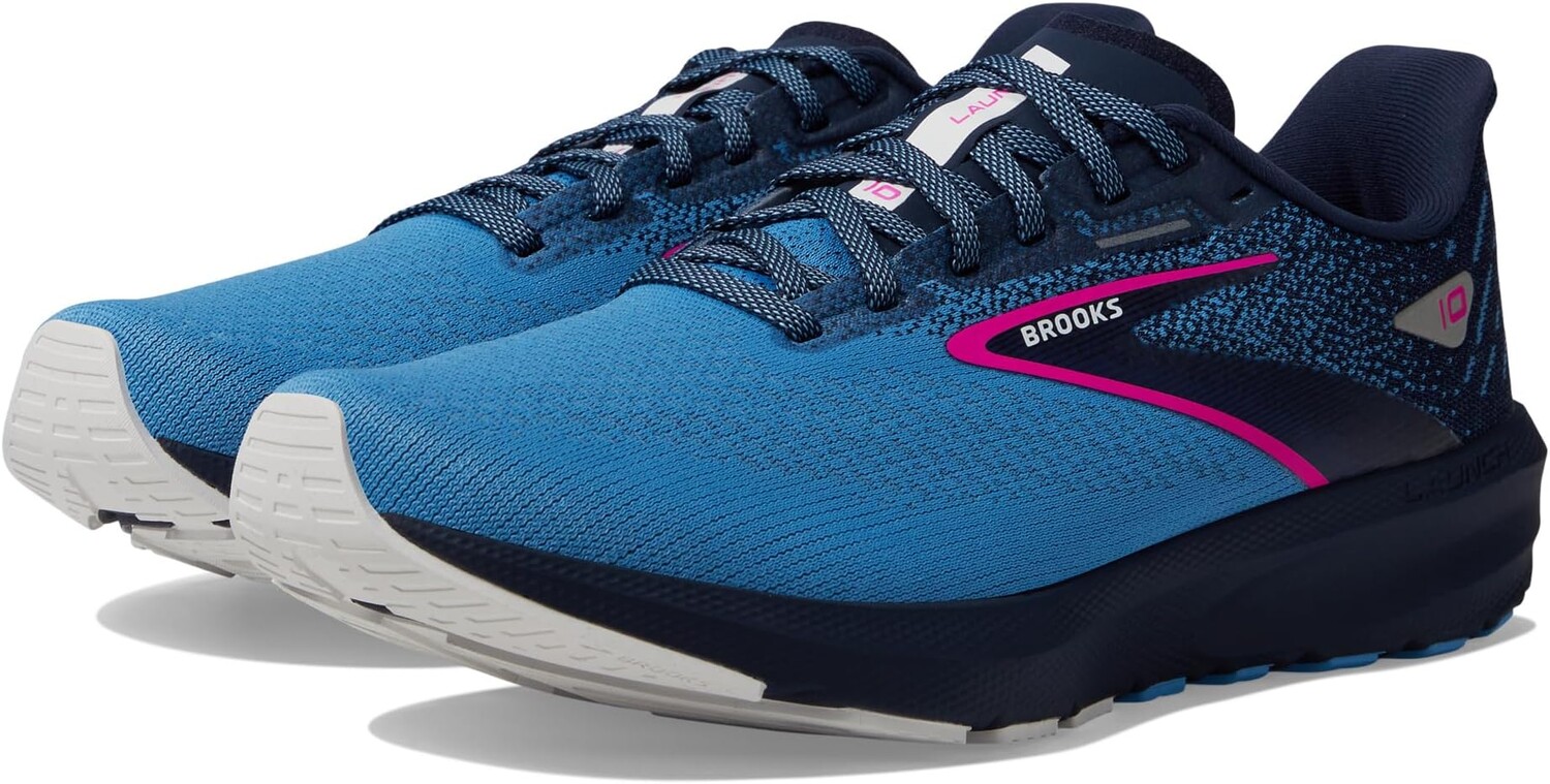 

Кроссовки Launch 10 Brooks, цвет Peacoat/Marina Blue/Pink Glo