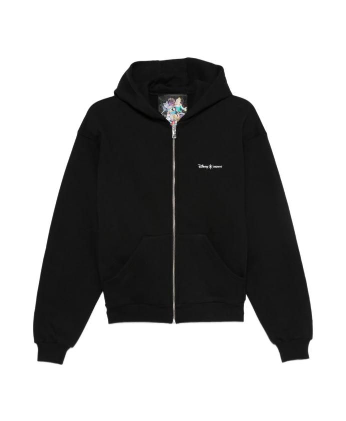 

Черный свитер с капюшоном и деталями в стиле Диснея. Coperni, черный