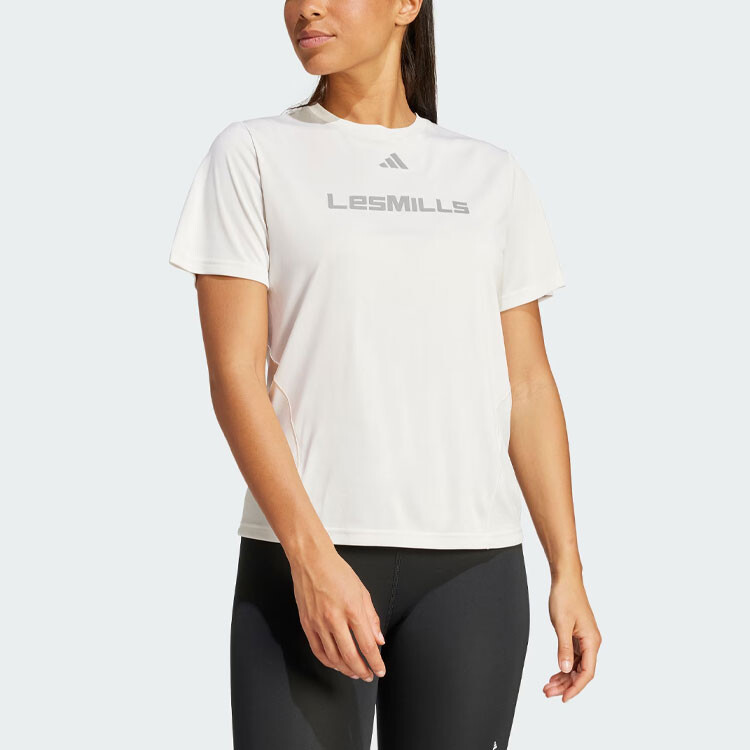 Футболка LES MILLS женская белая Adidas — фото 2
