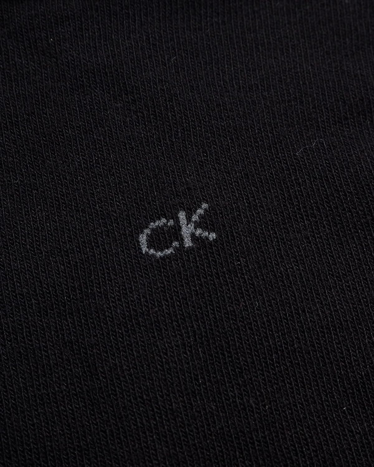 Женские носки Calvin Klein Crew Socks - 6 пар мягких хлопковых носков с отворотами на манжете, мини/средней длины, для женщин (размер обуви: 4-10), All Black — фото 4