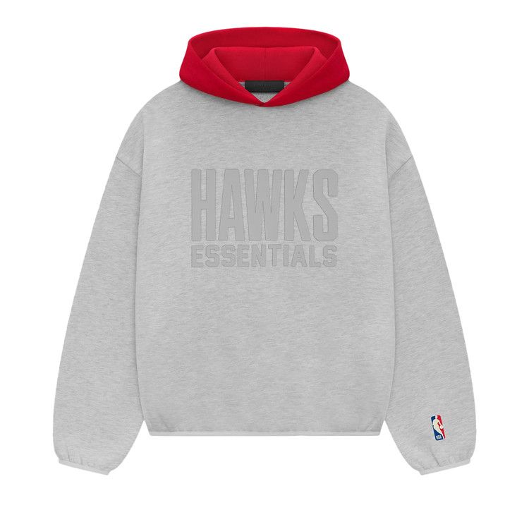 

Худи Fear of God Essentials x NBA Atlanta Hawks Hoodie, Grey Red