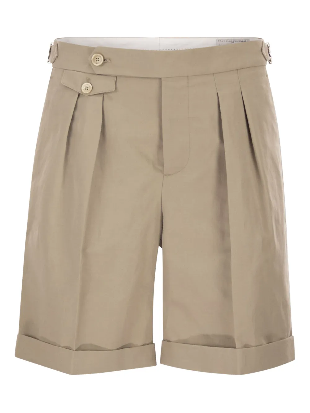 

Шорты с подгибом Brunello Cucinelli, нейтральный
