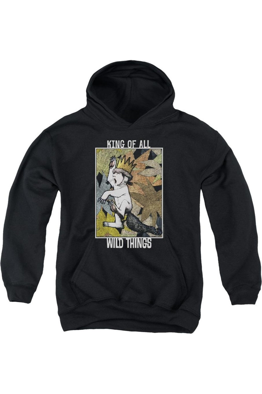 

Толстовка с капюшоном Where The Wild Things Are King Of All Wild Things для детей Gildan, черный