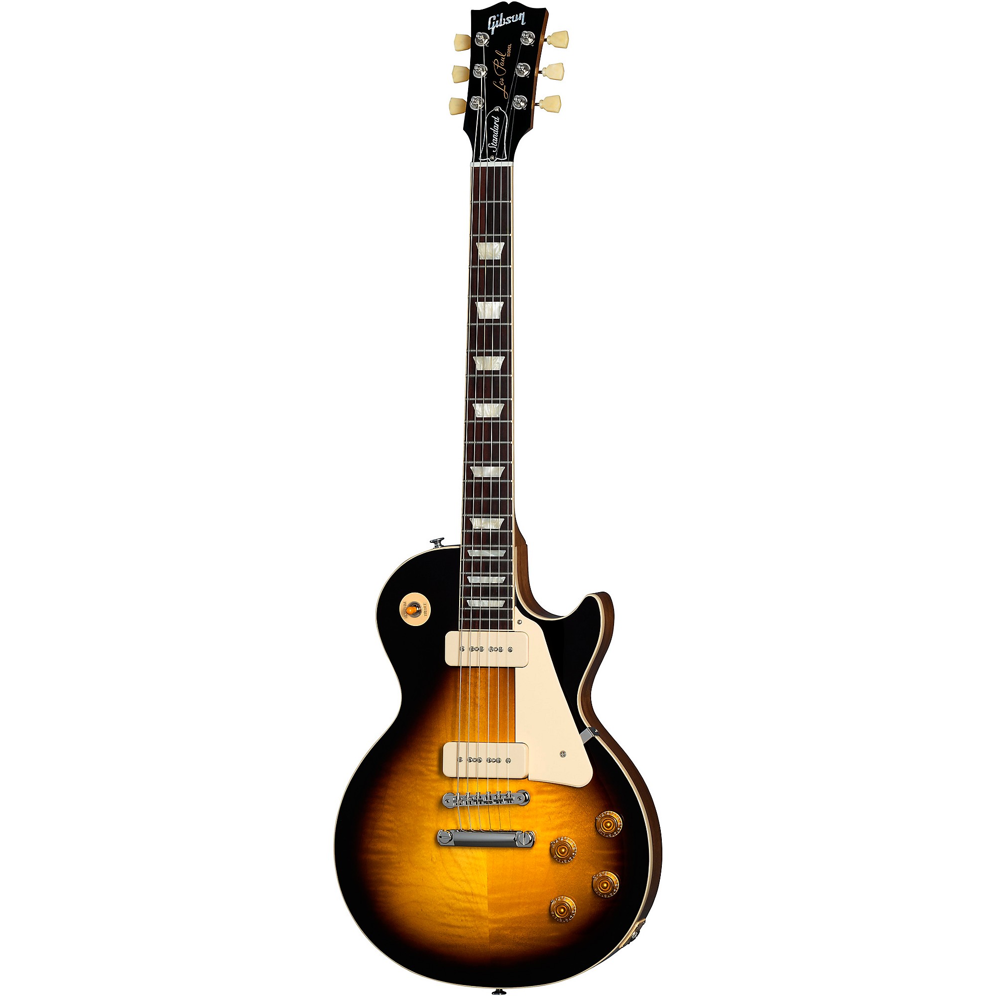 

Электрогитара Gibson Les Paul Standard '50s P-90 Tobacco Burst, Белый, Электрогитара Gibson Les Paul Standard '50s P-90 Tobacco Burst