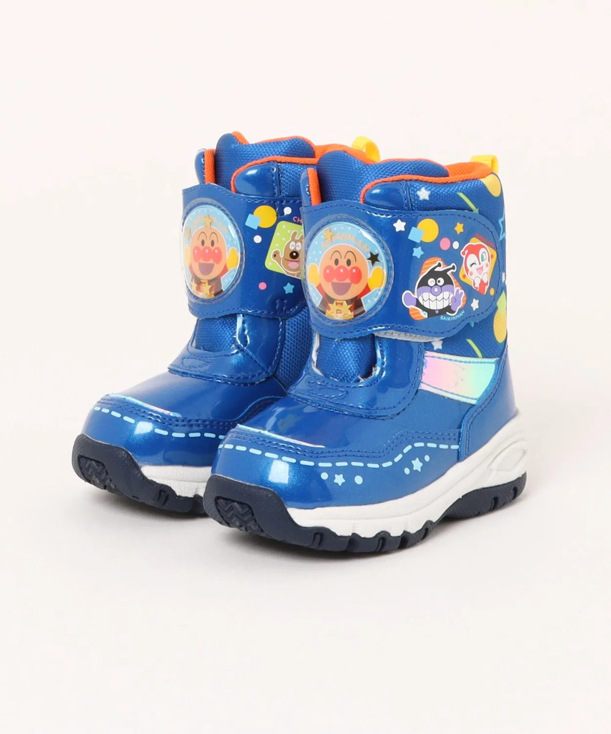 Детские зимние ботинки MoonStar Anpanman с блёстками, синие