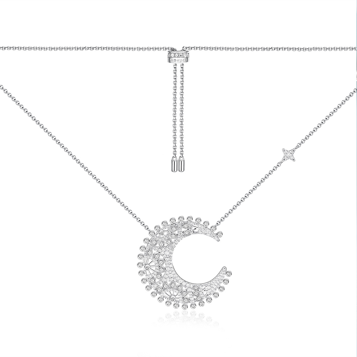 

Apm Monaco Ожерелье из стерлингового серебра 925 пробы для женщин