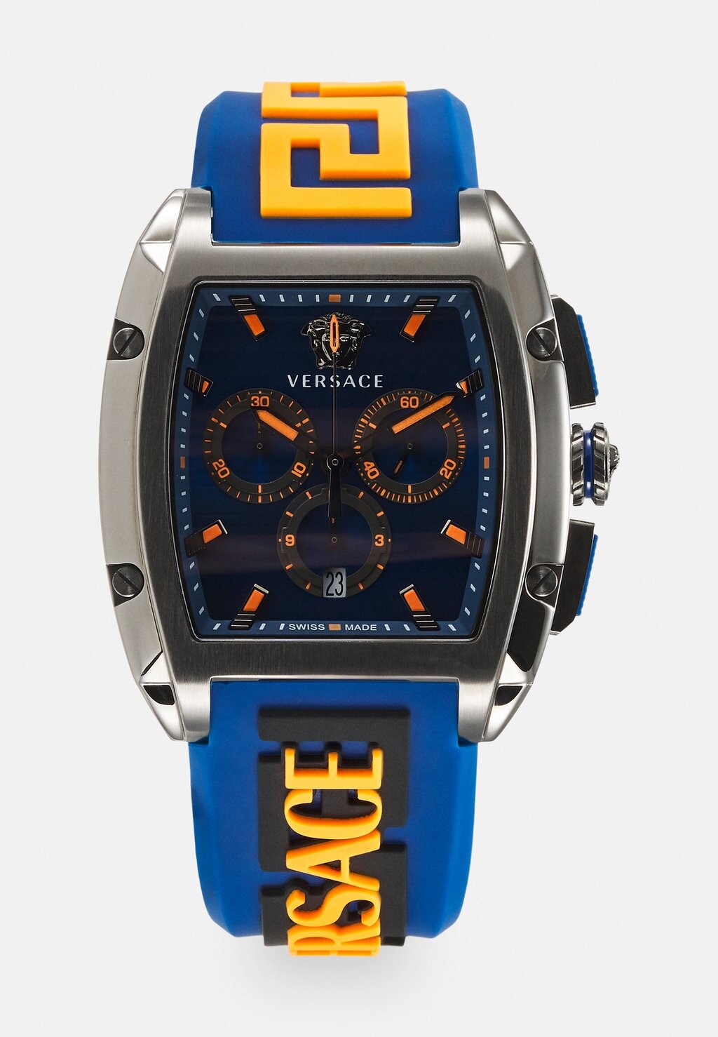 

Часы Dominus Versace, цвет blue/black/orange, Серый, Часы Dominus Versace, цвет blue/black/orange