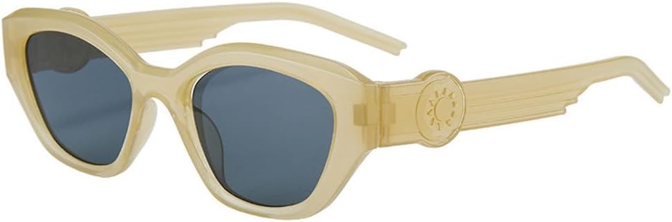 

LVTFCO Популярные модные солнцезащитные очки «кошачий глаз» для женщин, ретро-очки с защитой от УФ-излучения UV400, модные овальные солнцезащитные очки нейтрального оттенка для мужчин, 5