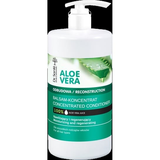 

Доктор Sante, Алоэ Вера, увлажняющий и восстанавливающий бальзам-концентрат для волос, 1000 мл, Dr. Sante