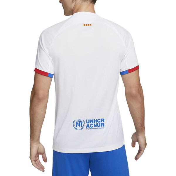Спортивная футболка fc barcelona 2023/24 stadium jersey 'white' Nike, белый — фото 2