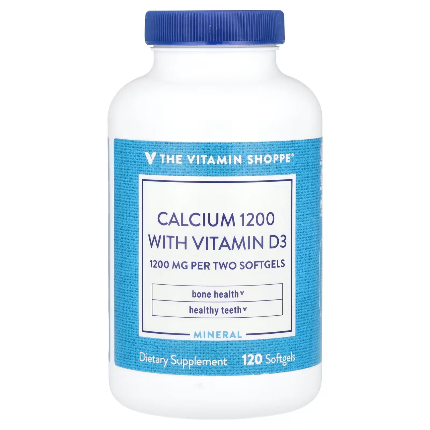 

Кальций 1200 с витамином D3, 120 мягких таблеток The Vitamin Shoppe
