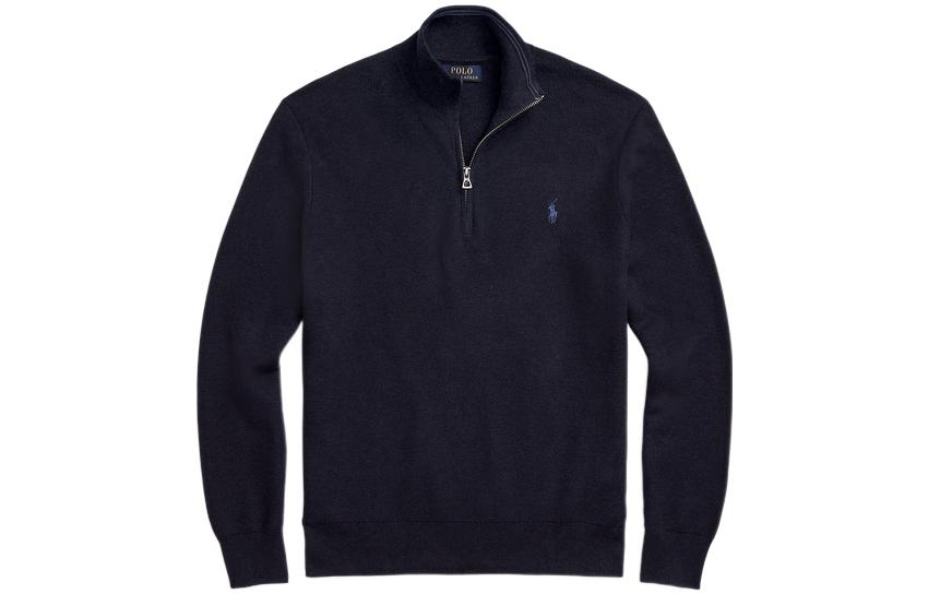 Футболка поло FW22 вязаная мужская морской синий Polo Ralph Lauren — фото 2