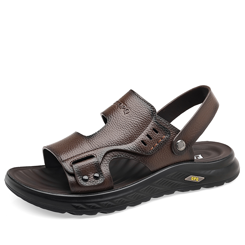 

POPULAR ROUSE PR Мужские пляжные сандалии коричневые, цвет Brown