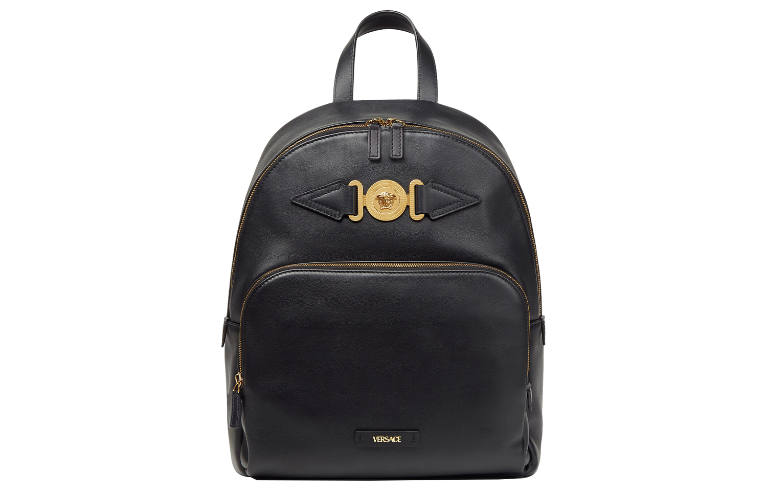 

Кожаный рюкзак из коровьей кожи Regular мужской черный VERSACE