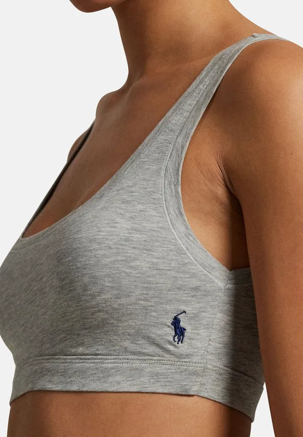 2Pack клубный бюстгальтер Polo Ralph Lauren, Heather Grey — фото 4