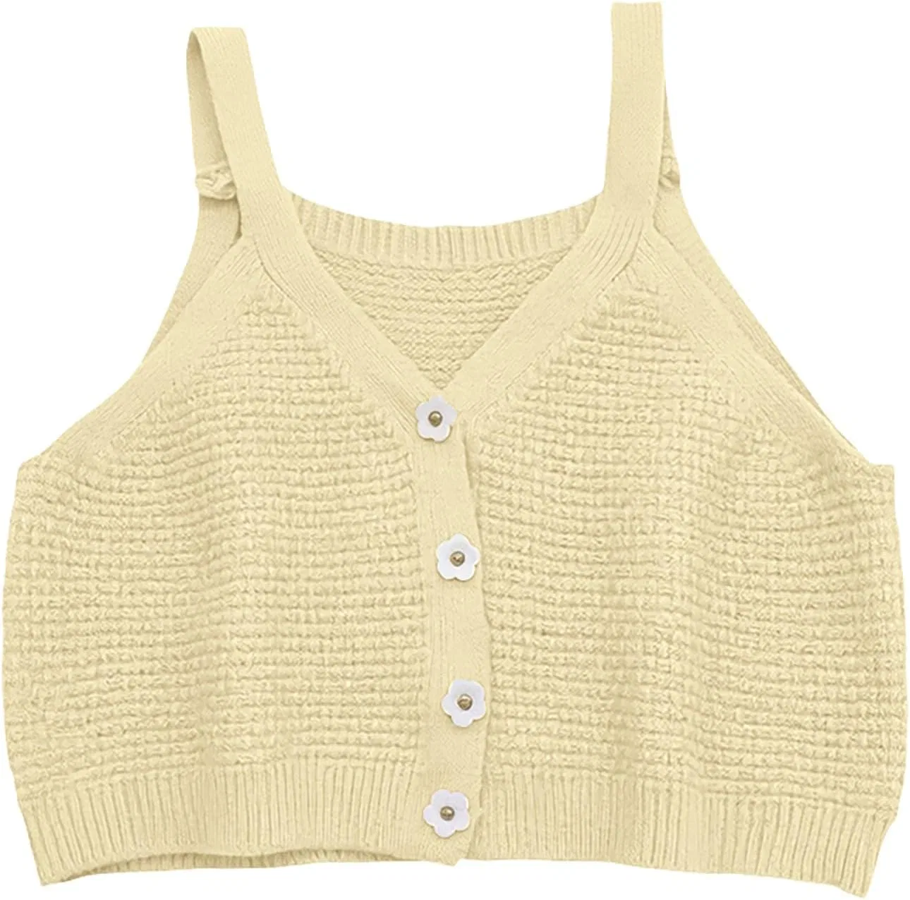 Детский топ на бретелях с встроенным бюстгальтером, Generic, Light Yellow