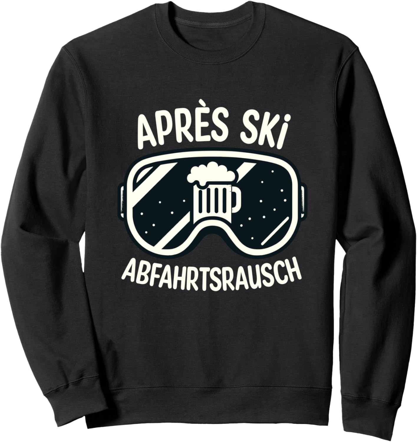 

Одежда для вечеринки Bier Apres Ski Party, горнолыжные очки, толстовка Downhill Rush Apres Ski Clothing | Downhill Fun With Beer, черный