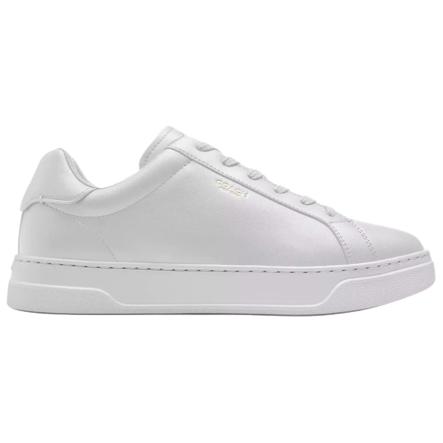 COACH Кроссовки скейтерские мужские low top из искусственной кожи и спилка bright white — фото 3