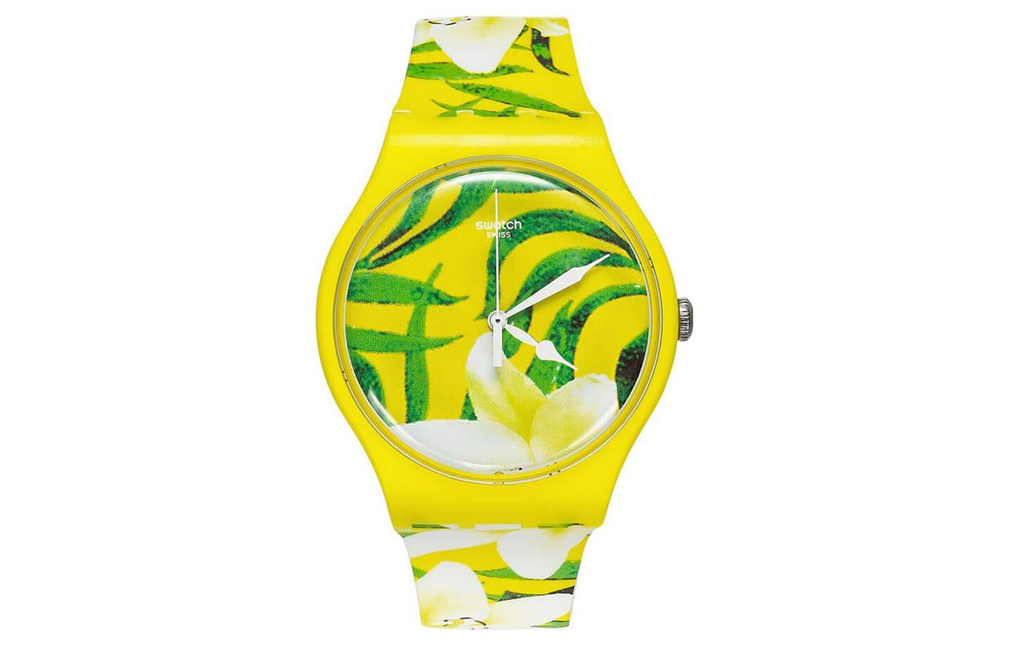 

Унисекс-часы 41 мм желтые SUOJ104 SWATCH