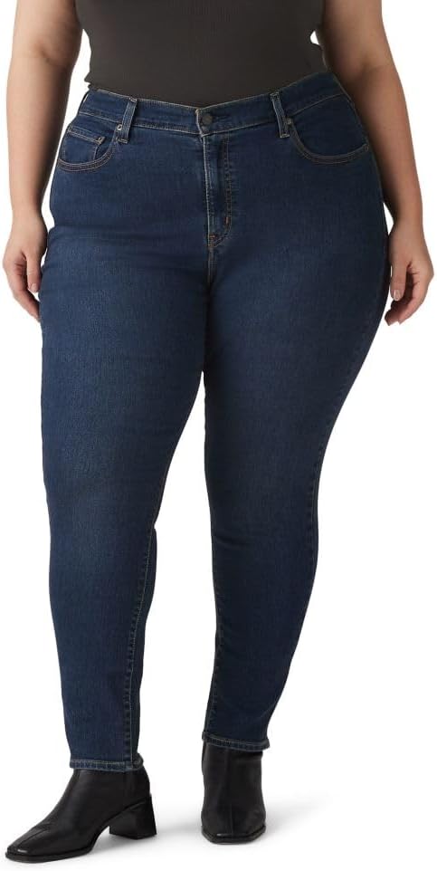 Женские джинсы Levi's Plus Size 721 с высокой талией и зауженными джинсами, Eternal Indigo Dark Tint