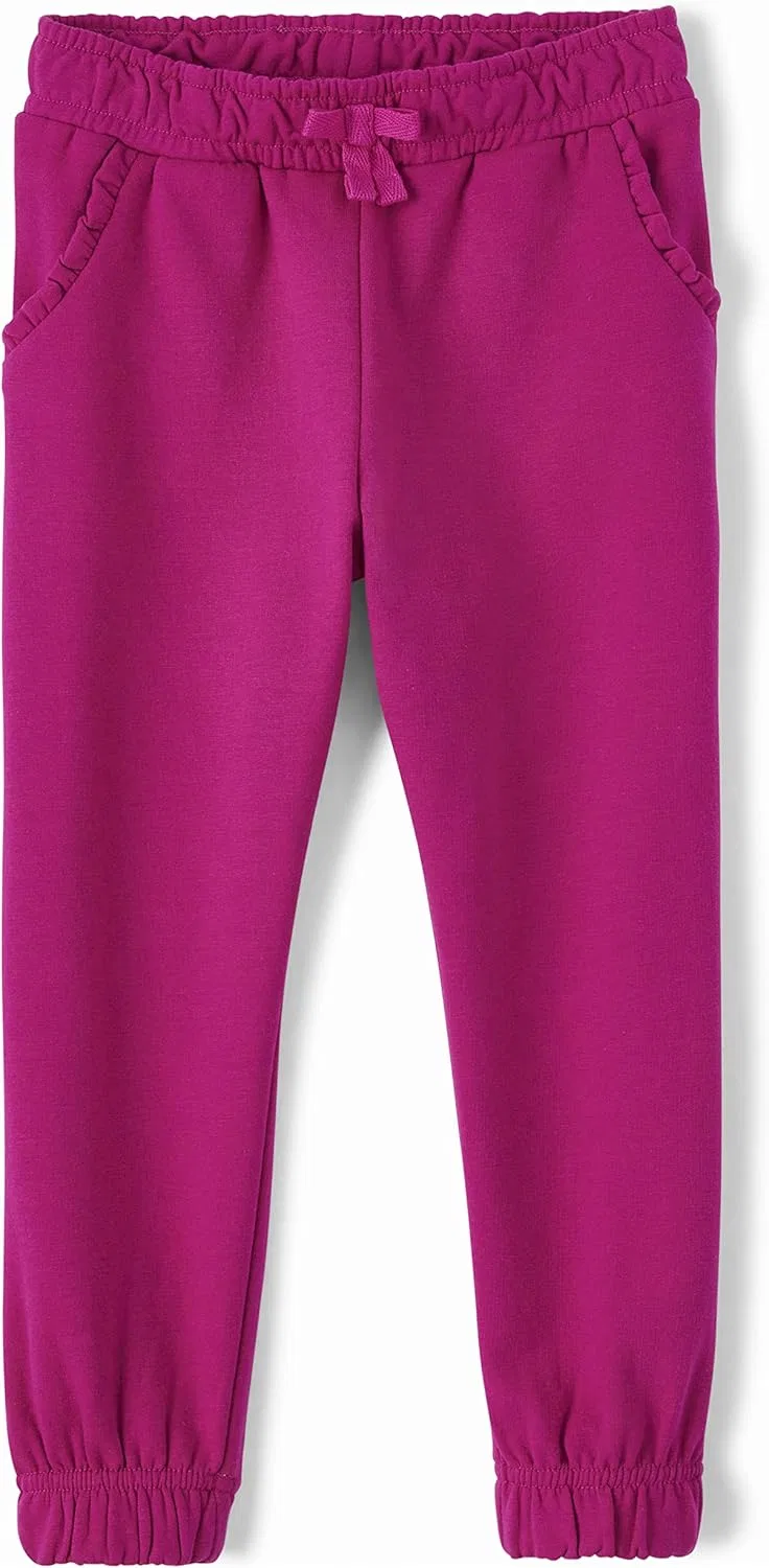 Спортивные штаны-джоггеры Gymboree для девочек и малышей из флиса, Magic Magenta