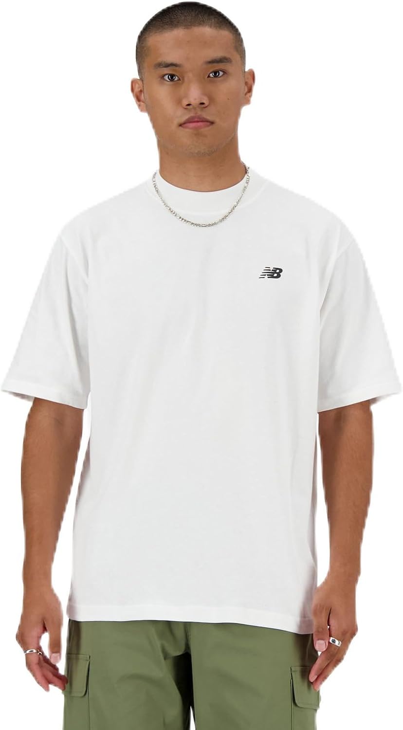 

Мужская футболка New Balance с коротким рукавом, модель Shifted Oversized (MT41554), белый